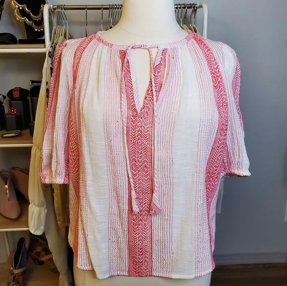 Katie Sturino Red & White Top - Picture 2 of 8